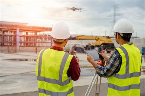 drones nemen een hoge vlucht  de bouw groep idewe