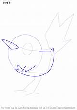 Fletchling Draw Step Pokemon Drawingtutorials101 Drawing Tutorials sketch template