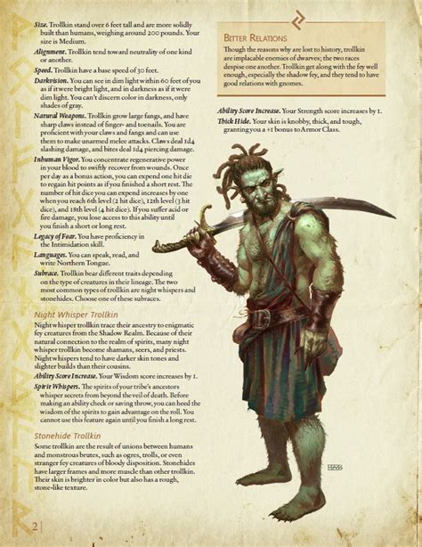 Midgard Heroes For 5e Preview The All New Trollkin Pc Race