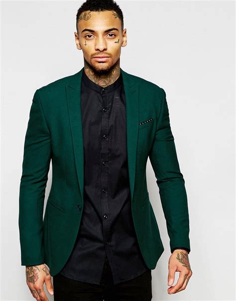 asos super skinny suit jacket  green skinny suits green suit jacket mens fashion suits