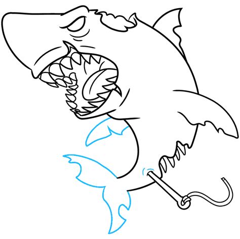 draw zombie shark  easy drawing tutorial