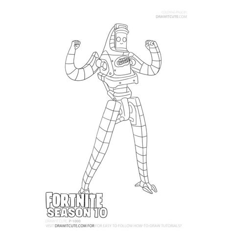 coloring pages fortnite peely thekidsworksheet