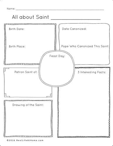 saints printables  worksheet packet  saints day printables