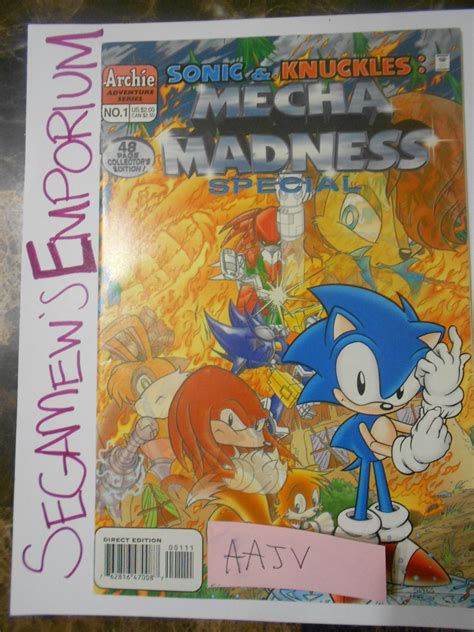Sonic And Knuckles Mecha Madness Super Special Vf [sega Comic