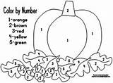 Fall Number Color Printables Worksheets Numbers Preschool Leaves Printablee Via sketch template