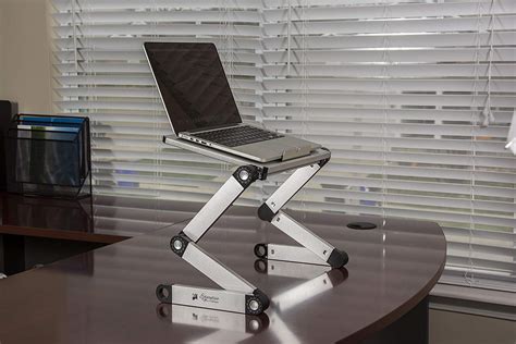portable adjustable aluminum laptop table desk review fit desk jockey real fitness  real