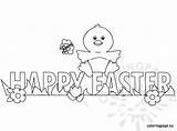 Easter Happy Chick Coloring Reddit Email Twitter Coloringpage Eu sketch template