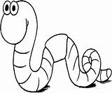 Coloring Pages Worm Worms Kids Print Animals Clip Worm1 Gif Bug Printed Return Once Find Click sketch template