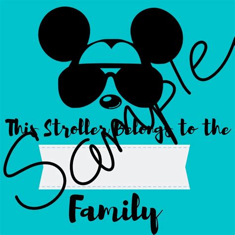 disney stroller tag printable printable word searches