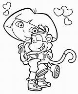Coloring Pages Dora Colouring Sheets Color Printable Print Book Printables Cutecoloring Childrens Boots Cartoon sketch template