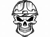 Skull Hat Hard Construction Drawing Helmet Svg Vector Drawings Logo Paintingvalley Toolbox Handyman Tool Work Worker Etsy Mechanic sketch template