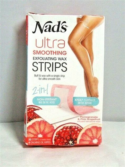 Nad S Body Wax Strips 2 In 1 Skin Exfoliator Ebay