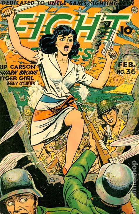 Fight Comics No 36 1940 Cover By Joe Doolin Lets A