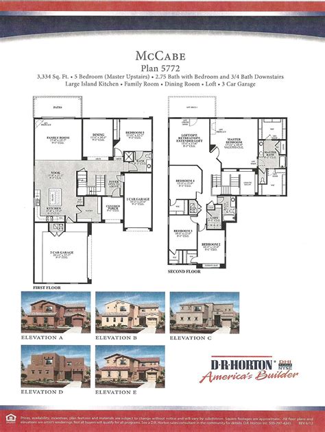 dr horton homes floor plans texas