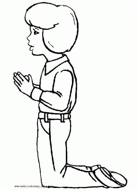girl praying coloring page coloring home