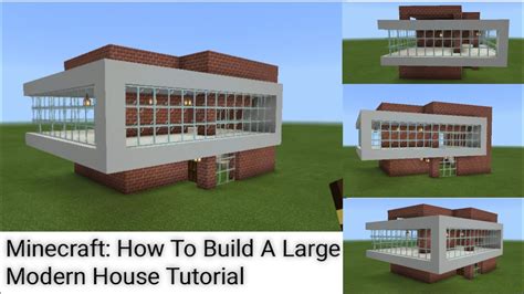 Minecraft How To Build A Large Modern House Tutorial
