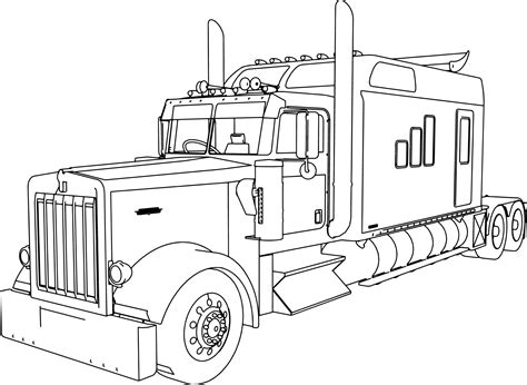 printable big truck coloring pages