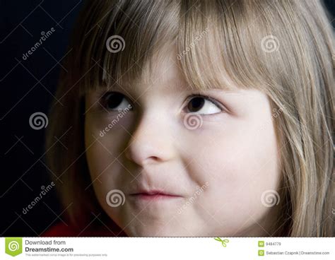 frowning girl royalty free stock images image 9484779