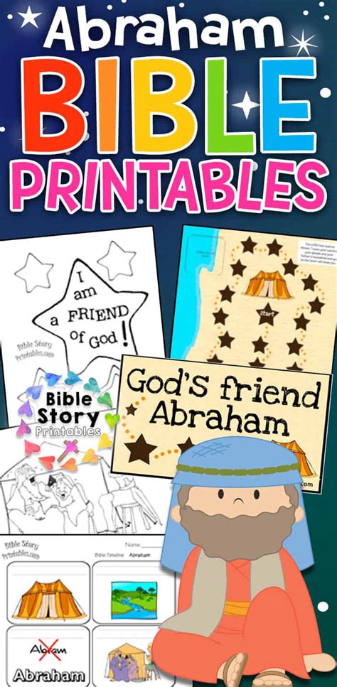 abraham bible printables bible story printables