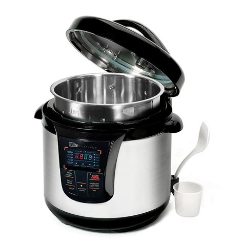 elite platinum epc ss  qt electric stainless steel pressure cooker