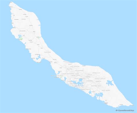 curacao  plattegrond met routebeschrijvingen curacao wegenkaarten plattegrond