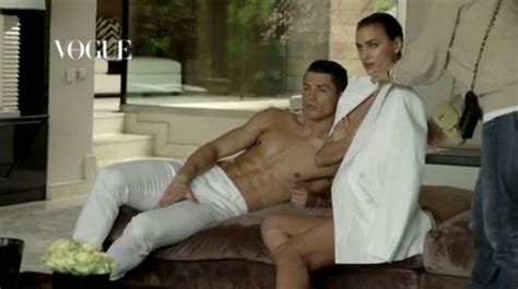 Cristiano Ronaldo Poses With His Girlfriend Irina Shayk