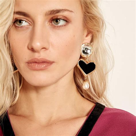 buy jujia boho za heart statement earrings for women