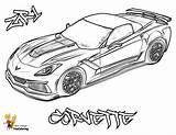 Coloring Car Pages Cars Colouring Corvette Color Printable Custom Yescoloring Super Mega Race Kunjungi Mobil sketch template