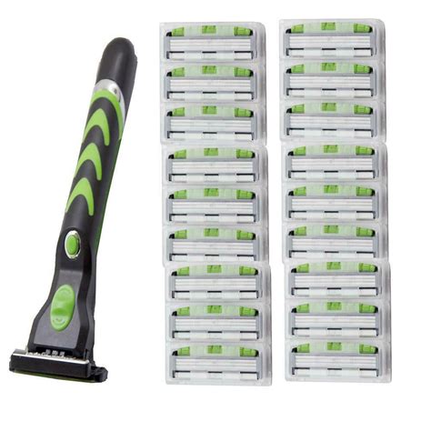 microtouch  tough blade razor   refill cartridge blades sensitive led light shaver