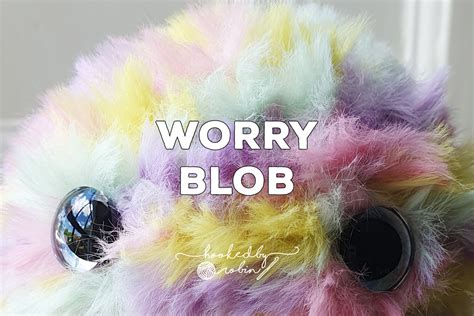 crochet worry blob stress ball hooked  robin