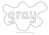 Splats Colouring Coloring Gray Colour Pages Grey Splat sketch template