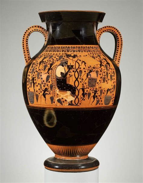An Exceptional Attic Black Figure Amphora Near Exekias Dionysos And