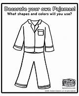 Pajama Coloring Pajamas Pages Polar Express Preschool Llama Template Red Party Activities Christmas Crafts Sheets Kids Winter Decorate Pj Printable sketch template