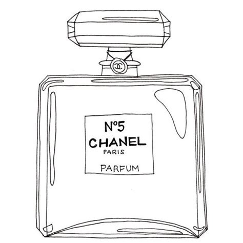 chanel  perfume coloring pages