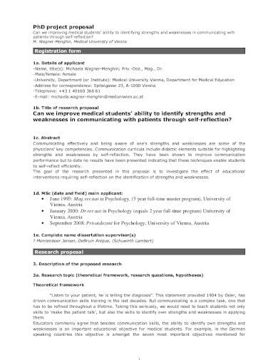medical research proposal templates