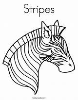 Zebra Coloring Stripes Pages Zig Zag Face Color Head Cartoon Zebras Printable Print Kids Template Clipart Cute Cliparts Colouring Outline sketch template