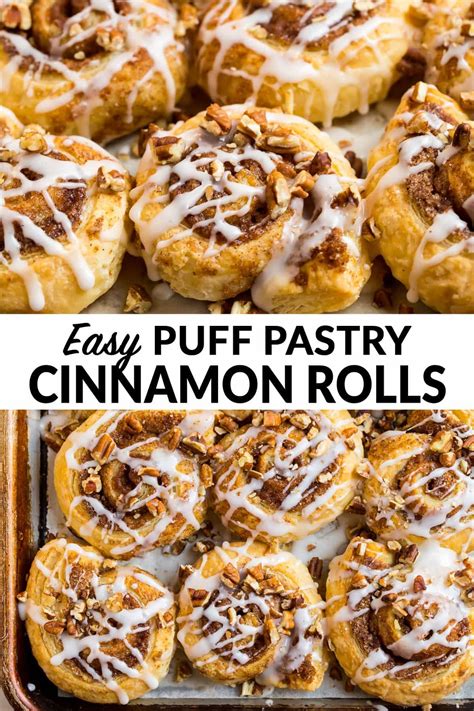 easy puff pastry cinnamon rolls  puff pastry