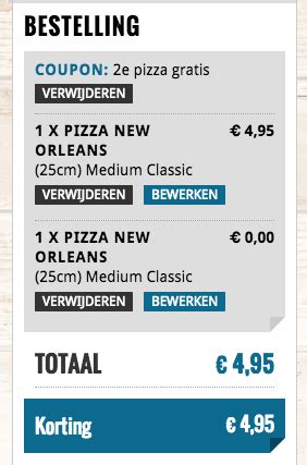 kortingscode dominos pizza voor  pizza gratis  korting