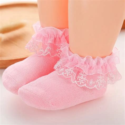 buy newborn baby socks bow lace socks  baby girl infant toddlers anti slip