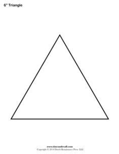 triangle  shape triangle template shape templates templates