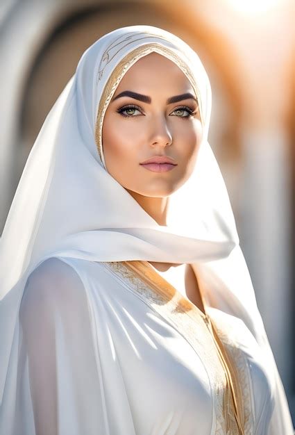 premium ai image photo of a stunningly beautiful curvy arab woman in