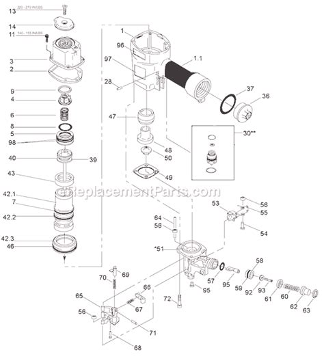 bostitch ncbmlpal parts list  diagram ereplacementpartscom