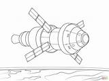 Orion Coloring Spacecraft Module Pages Drawing Service Satellite Cartoon Drawings Supercoloring Spaceships Sheets Draw sketch template