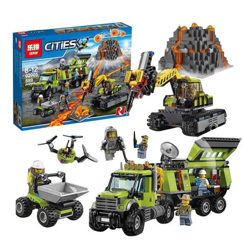 buy model building kits compatible  lego city  operations center truck