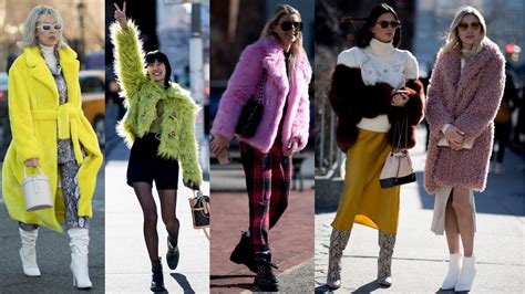 showgoers wore colorful cozy coats on day 3 of new york