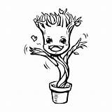Groot Coloring Baby Pages Drawing Marvel Printable K5 Worksheets Imgkid Via Clipartmag Comments sketch template