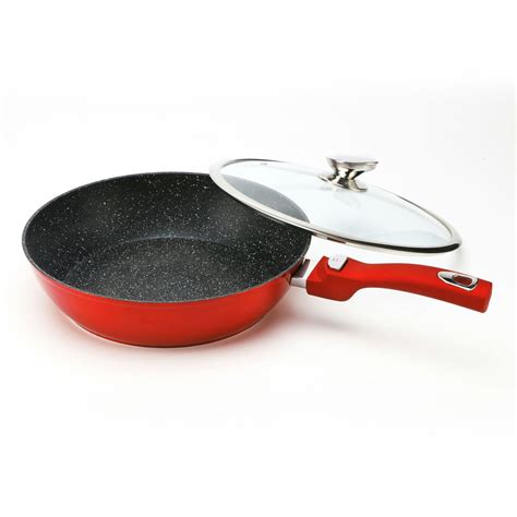 cheffinger wok wok wokpfanne woktopf induktion cm abnehmbarer aluminum packung  tlg