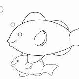 Coloriage Poisson sketch template