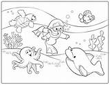 Coloring Diving Pages sketch template