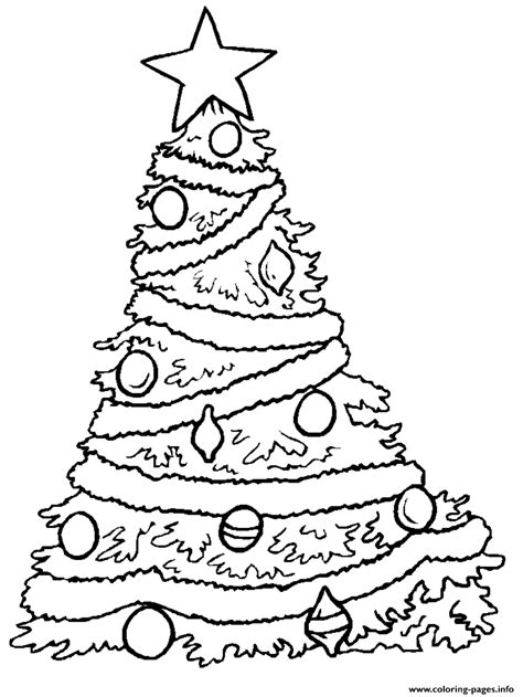 coloring pages christmas tree freef coloring page printable